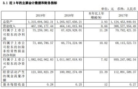 长白山：2019营收4.67亿元 净利润同增11.28%